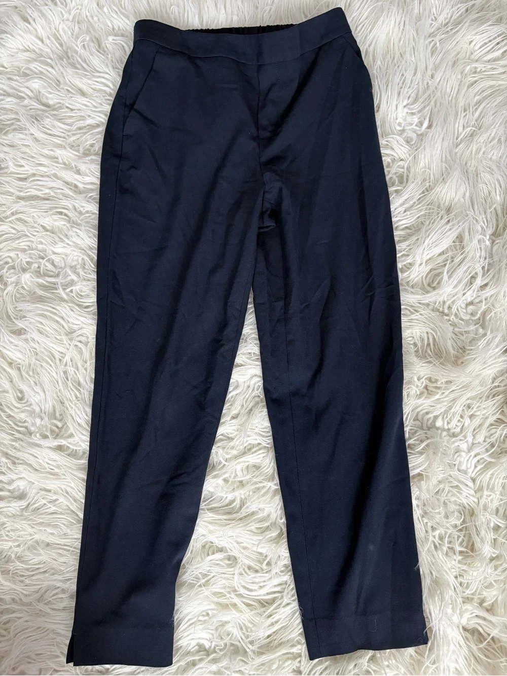 Banana Republic Navy Hayden Pull-On Tapered Ankle Pants Size 6